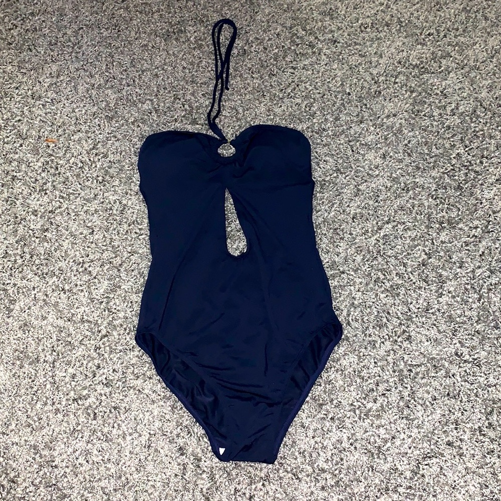Navy Blue One Piece Bathing Suit